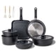 thumbnail image 1 of Juego de utensilios de cocina JEETEE para ollas y sartenes antiadherentes, 25 piezas con asa, 1 of 9