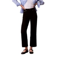 Pantalones Vaqueros Calvin Klein Para Mujer, Talle Alto, Color Negro Verdadero