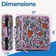 thumbnail image 2 of Carpeta con anillas Case It de 600 hojas 7,6 cm – Flores Divertidas, 2 of 5
