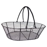 Bothyi - Frutero De Alambre De Hierro, Soporte Para Verduras, Cesta De Almacenamiento Para Postres, Restaurante, Color Negro