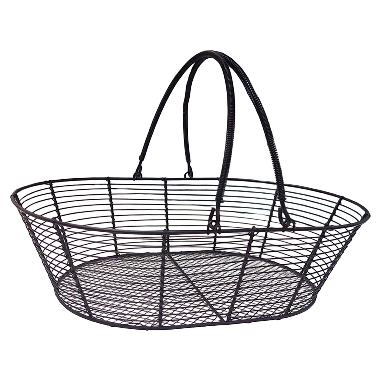 Bothyi - Frutero De Alambre De Hierro, Soporte Para Verduras, Cesta De Almacenamiento Para Postres, Restaurante, Color Negro