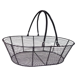 Bothyi - Frutero De Alambre De Hierro, Soporte Para Verduras, Cesta De Almacenamiento Para Postres, Restaurante, Color Negro