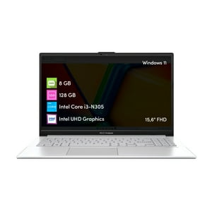 Notebook Asus Vivobook Go Intel Core I3 8Gb 128Gb Ssd 15.6' Fhd