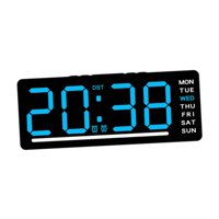 Bothyi - Regalos De Reloj Digital Reloj De Mesa De Pantalla Grande Para La Sala De Estar De Dormitorio Oficina Azul