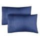 thumbnail image 1 of Juego de fundas de almohada CGK Unlimited tamaño queen, color azul marino (2), 1 of 7