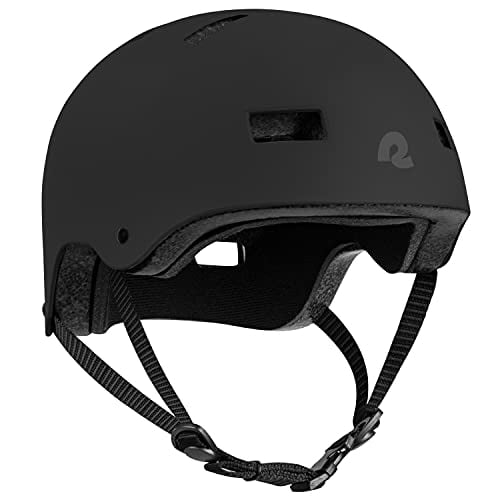 Casco Retrospec Dakota Para Adultos, Bicicleta Y Patines, Color Negro