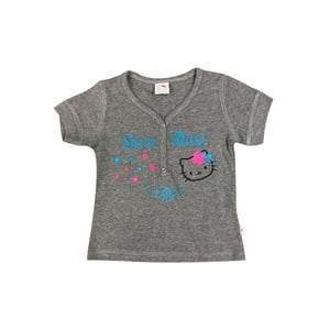 Polera Niña Hello Kitty Gris 6