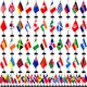 thumbnail image 1 of Banderas de escritorio TSMD 202 países 21x14 cm con base, 1 of 8