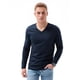 thumbnail image 1 of Polera Hombre Manga Larga Cuello V Gris Talla L, 1 of 3