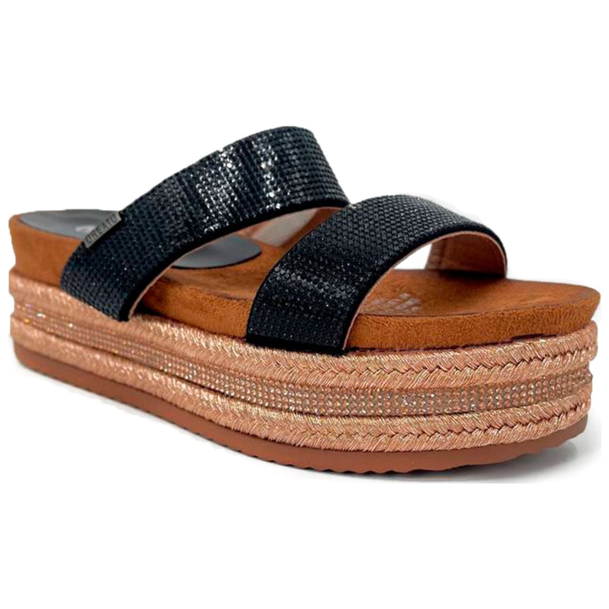 Allegra K Glitter, Sandalia Con Tacón Mujer