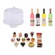 thumbnail image 5 of 1/12 soporte de exhibición de la torta de la cocina miniatura de la casa de mu?ecas con la torta, botellas de vino, 5 of 5