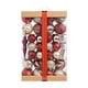 thumbnail image 1 of 74 Piezas De Bolas Navide?as, Adornos Artesanales Para Aniversario, árbol De Navidad, Vacaciones, Blanco Y Rojo, 1 of 5