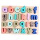 thumbnail image 4 of Bloques De Madera Aprendizaje Puzzle Aprendizaje Temprano Juguetes De Motor Minúsculas Letras, 4 of 5