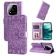 thumbnail image 3 of Funda tipo cartera FOXDOCK para Xiaomi Poco X7 5G , diseño girasol en relieve, cuero PU, cierre magnético, soporte y tarjetero, 3 of 5