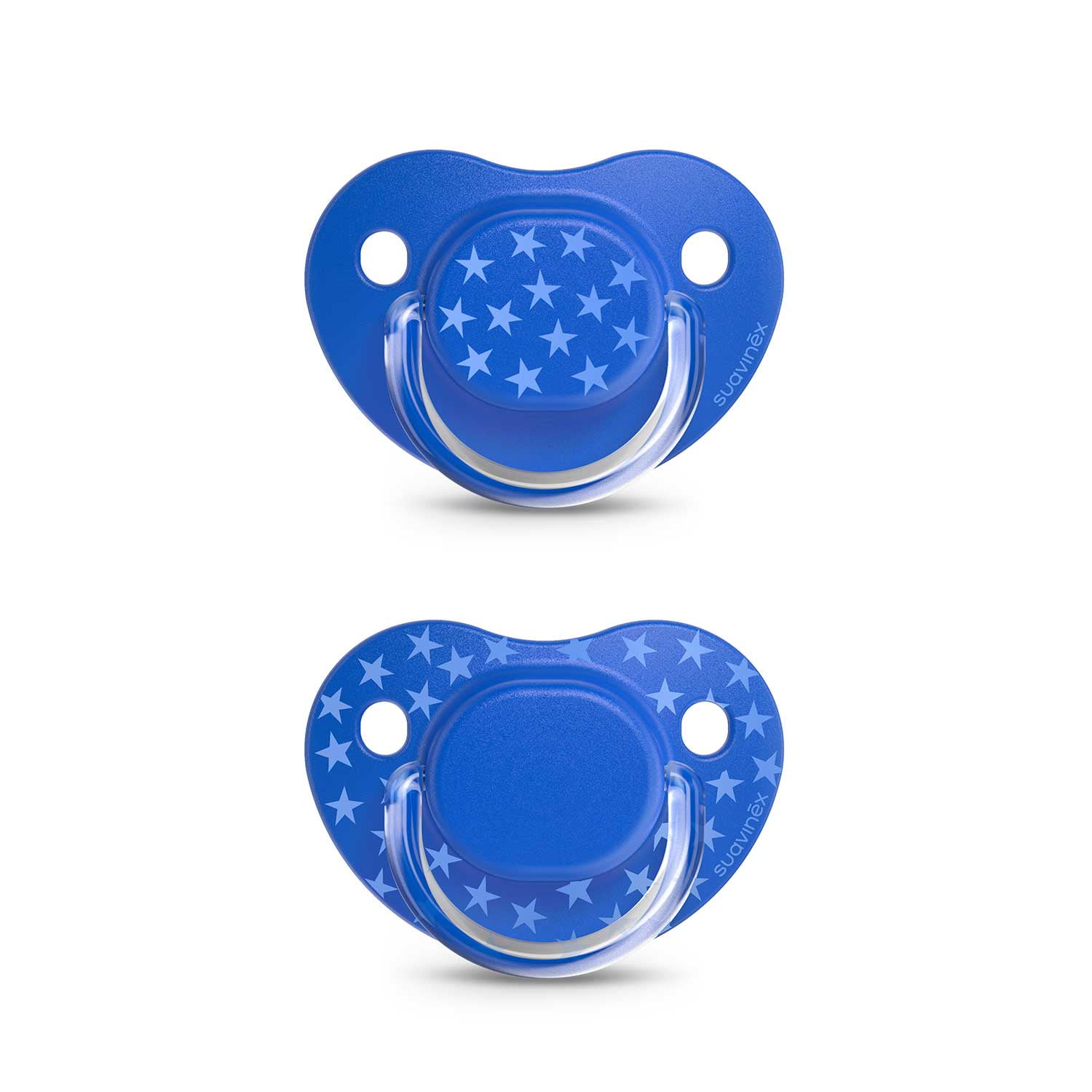 Suavinex - Chupetes The Basics Azul Con Tetina Anatomica De Silicona +18 Meses