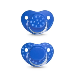 Suavinex - Chupetes The Basics Azul Con Tetina Anatomica De Silicona +18 Meses