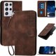 thumbnail image 1 of Funda Flip Premium Fibra de Carbono para Samsung Galaxy S21 Ultra con Soporte y Cierre Marrón, 1 of 6