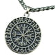 thumbnail image 4 of Collar Con Colgante De Escudo Vikingo Nórdico De Acero Para Hombre, Regalo De Bronce Con Cadena De Metal, 4 of 5