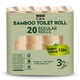 thumbnail image 1 of Papel higiénico WBM Care de bambú de 3 capas, 155 hojas por rollo x 20, 1 of 7