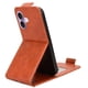 thumbnail image 2 of Funda tipo folio para iPhone 17 con soporte magnético y protección para la cámara Marrón, 2 of 6