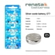 thumbnail image 2 of Batería Renata 377 SR626SW 1.55V Óxido de Plata 10 unidades, 2 of 6