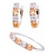 thumbnail image 1 of Conjunto Anillo Y Aros Circonitas Bicolor, Plata 925, Regalo Plateado 8, 1 of 8