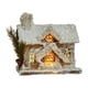 thumbnail image 1 of Estatua De Casa De Nieve Navideña Con Luz Decorativa Navideña Para Estante Interior Del Hogar Estilo A, 1 of 3