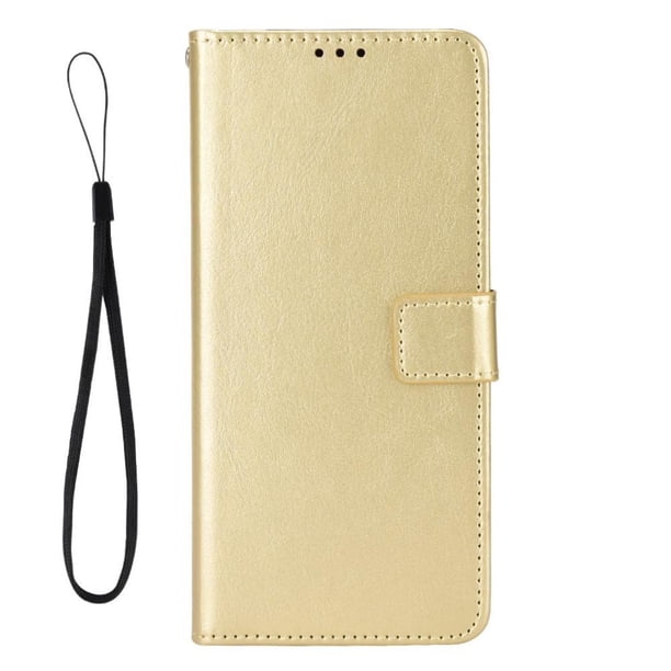 Funda tipo libro para Samsung Galaxy M06 5G, cartera todo‑en‑uno, funda multifuncional con tarjetero y correa de muñeca desmontable