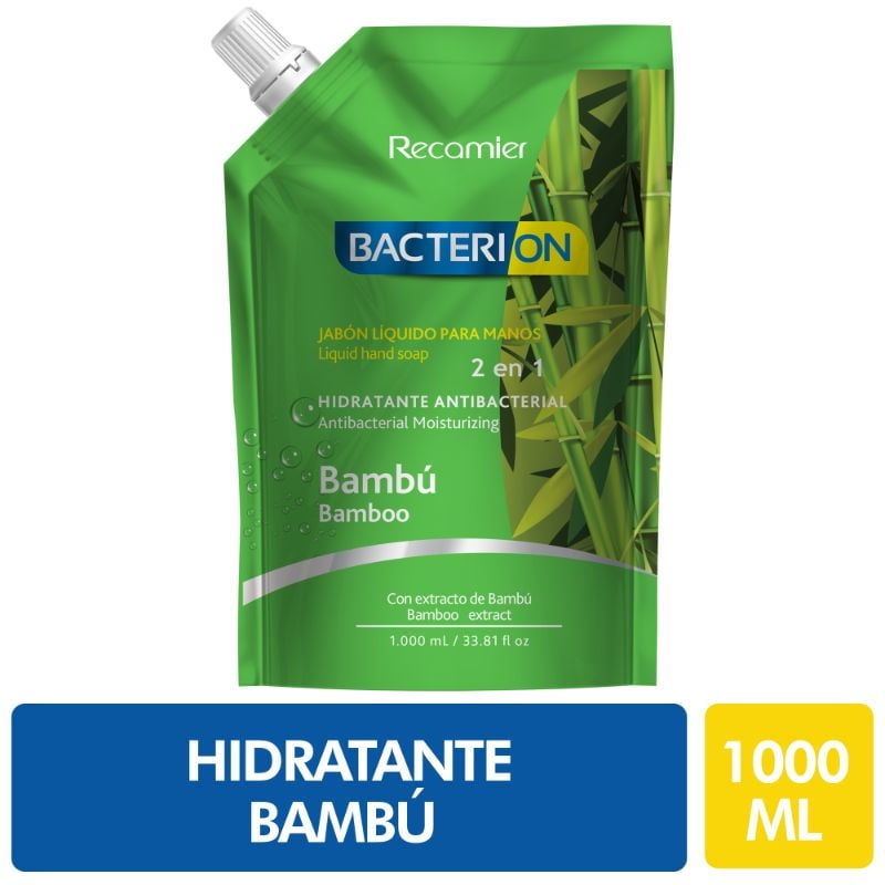 Bacterion - Jabon Antibac Bambu 1000Ml.