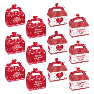 Magideal - 12 Piezas Cajas De Regalo Para El Día De San Valentín Cajas De Regalo Pequeñas Cajas De Regalo Cajas De Papel Portátiles Cajas De Regalo Para Dulces Y