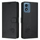 thumbnail image 1 of Funda tipo cartera FOXDOCK para Motorola Moto G play 4G 2024 con soporte, ranuras, RFID, diseño de gato, 1 of 5