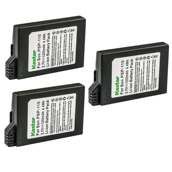 Batería Kastar PSP-S110, paquete de 3, 1200 mAh, ion de litio