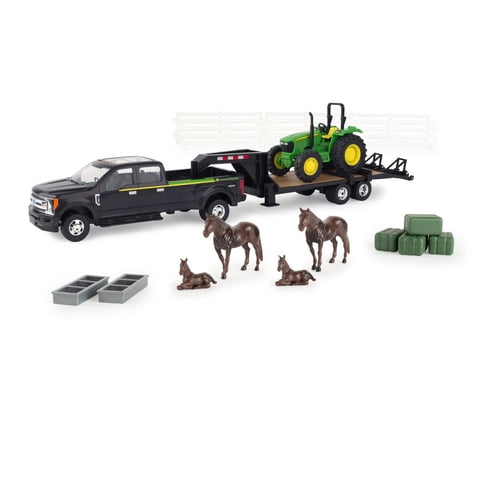 Set De Juego Tractor John Deere 5075E A Escala 1/32