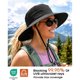 thumbnail image 2 of FURTALK Sun Hats for Women Wide Brim Bucket Hat Ponytail Hole, 2 of 3