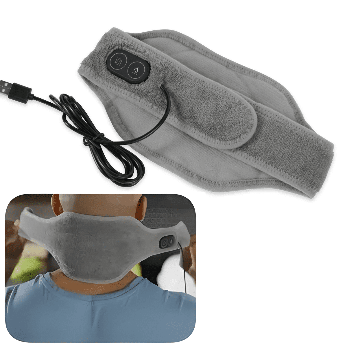 Genérica - Masajeador Cuello Cervical Terapéutico Con Calor 9 Modos