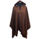 thumbnail image 2 of Poncho Soft Capucha 100% Lana- Largo - Café, 2 of 4