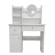 thumbnail image 2 of Mueble Tocador Con Espejo Luz Led Blanco 100x40x120 Blanco, 2 of 2
