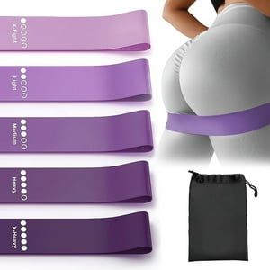 Veat00L - Ligas De Resistencia Para Ejercicio, Bandas Elásticas De Resistencia Con 5 Niveles De Resistencia, Ligas De Látex Natural Para Hombre Y Mujer, Ligas Gym Para Musculación, Yoga, Fitness