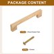 thumbnail image 3 of Uxcell 4 Pack Tiradores de Madera para Cajones, Centro de Agujero de 5 Pulgadas, Tiradores Cuadrados de Madera para Cajones con Tornillos para Cocina, Tocadores, Puertas de Armarios, Madera de Fresno, 3 of 7