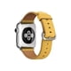 thumbnail image 2 of Correa Cuero Compatible Iwatch Apple Watch 42/44/45mm Mostaza, 2 of 4
