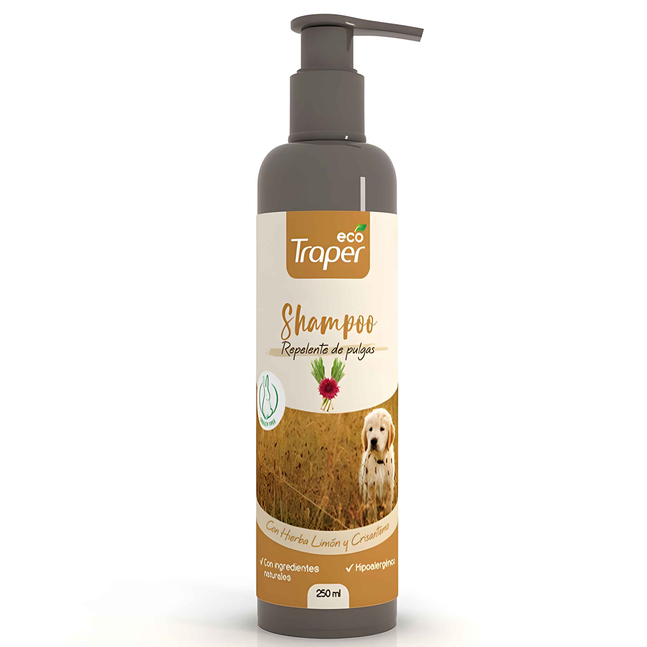 Shampoo Repelente De Pulgas Para Perros 250Ml - Eco Traper