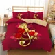 thumbnail image 1 of Music Note Bedding Set Duvet Cover Pillowcases Full Home Textile Adults Kids Red Rose Golden Music Note Bed Linen Bed Sheets, 1 of 5