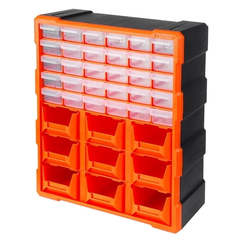 Tactix - Organizador Con Separación 9 Bins Grandes Y 30 Pequeños