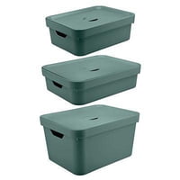 Ou - Conjunto Cajas Cube Verde Oscuro