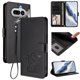 thumbnail image 2 of Funda Billetera con Relieve de Gato para Nothing Phone 4A, Negro, 2 of 6