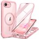 thumbnail image 1 of Funda Miracase para iPhone 17E/16E con pantalla de cristal rosa, 1 of 6