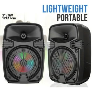 Genérico - Parlante Portátil Música Altavoz Luces Coloridad Estereo Rondon
