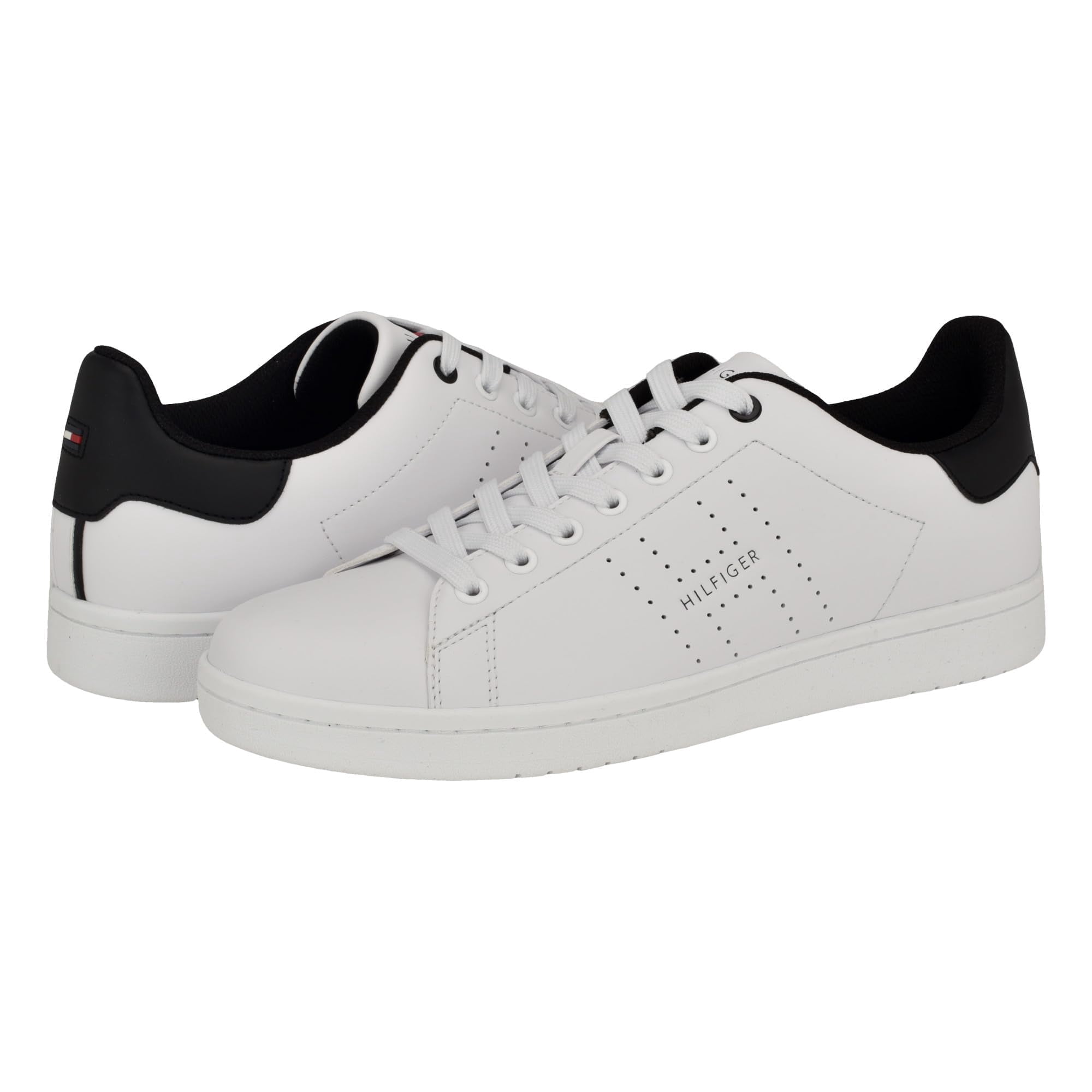 Zapatos Tommy Hilfiger Liston Blanco/negro Para Hombre Talla 10