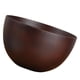 thumbnail image 1 of Cuenco redondo de madera natural hecho a mano vajilla fruta arroz cuenco color oscuro, 1 of 2