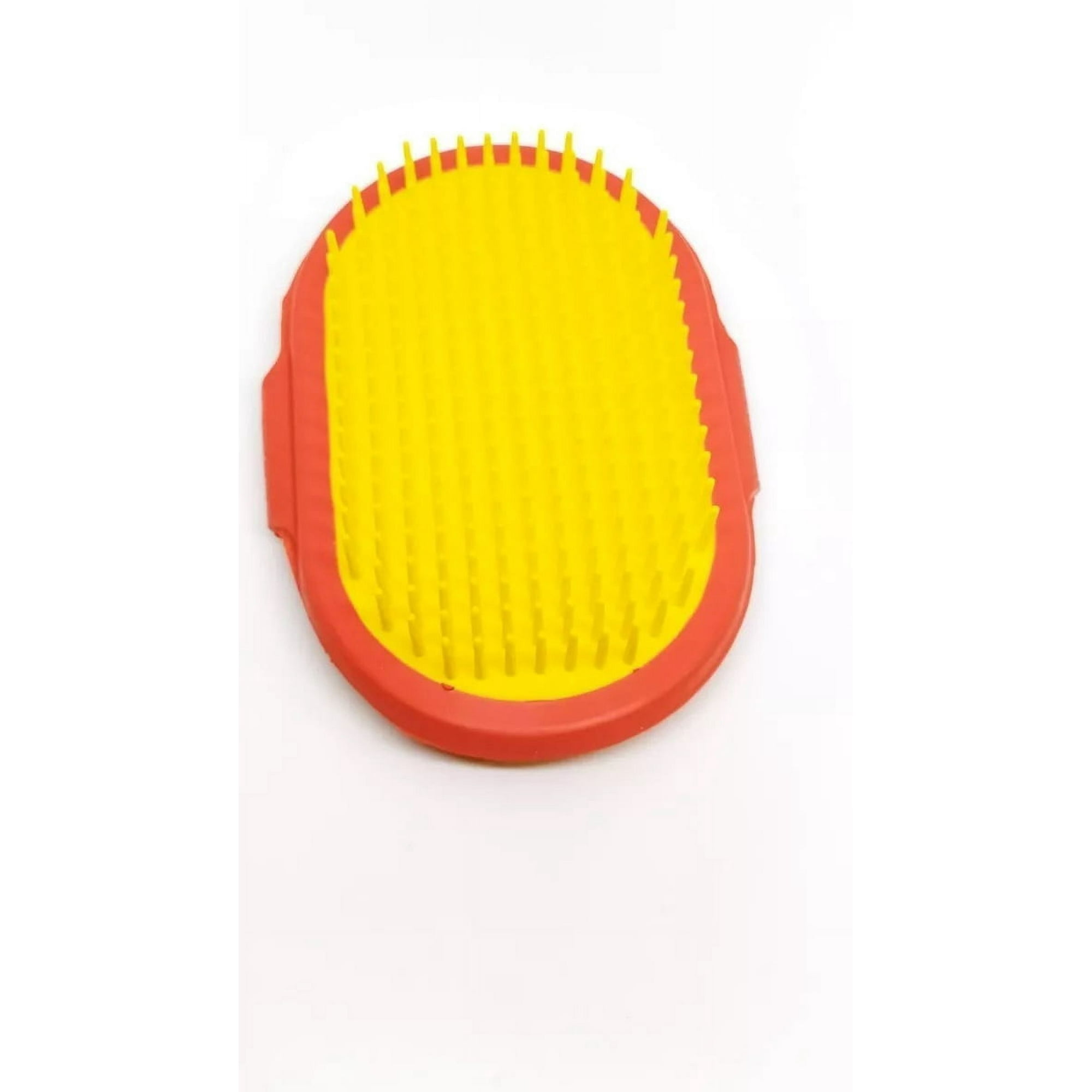 Defensor Forever - Cepillo De Pelo Para Mascota, Ajustable A La Mano Amarillo